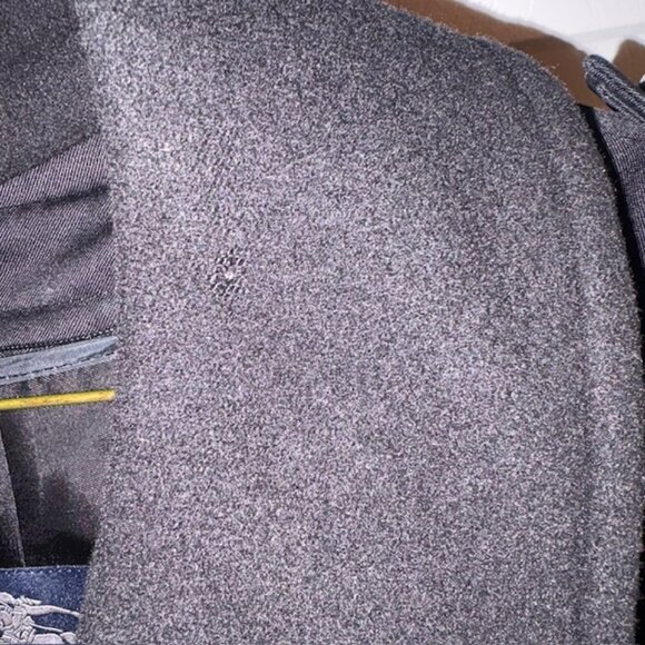 Burberry Trench Coat Men's Authentic size 44 T Double breasted black - Picture 9 of 16